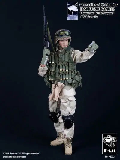 1:6 DamToys Ranger "Grimes" Uniform Patches for 12" Figures