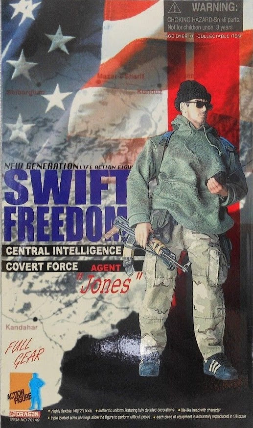1:6 scale Dragon CIA Agent Jones Male Body w/ Head for 12" Figures