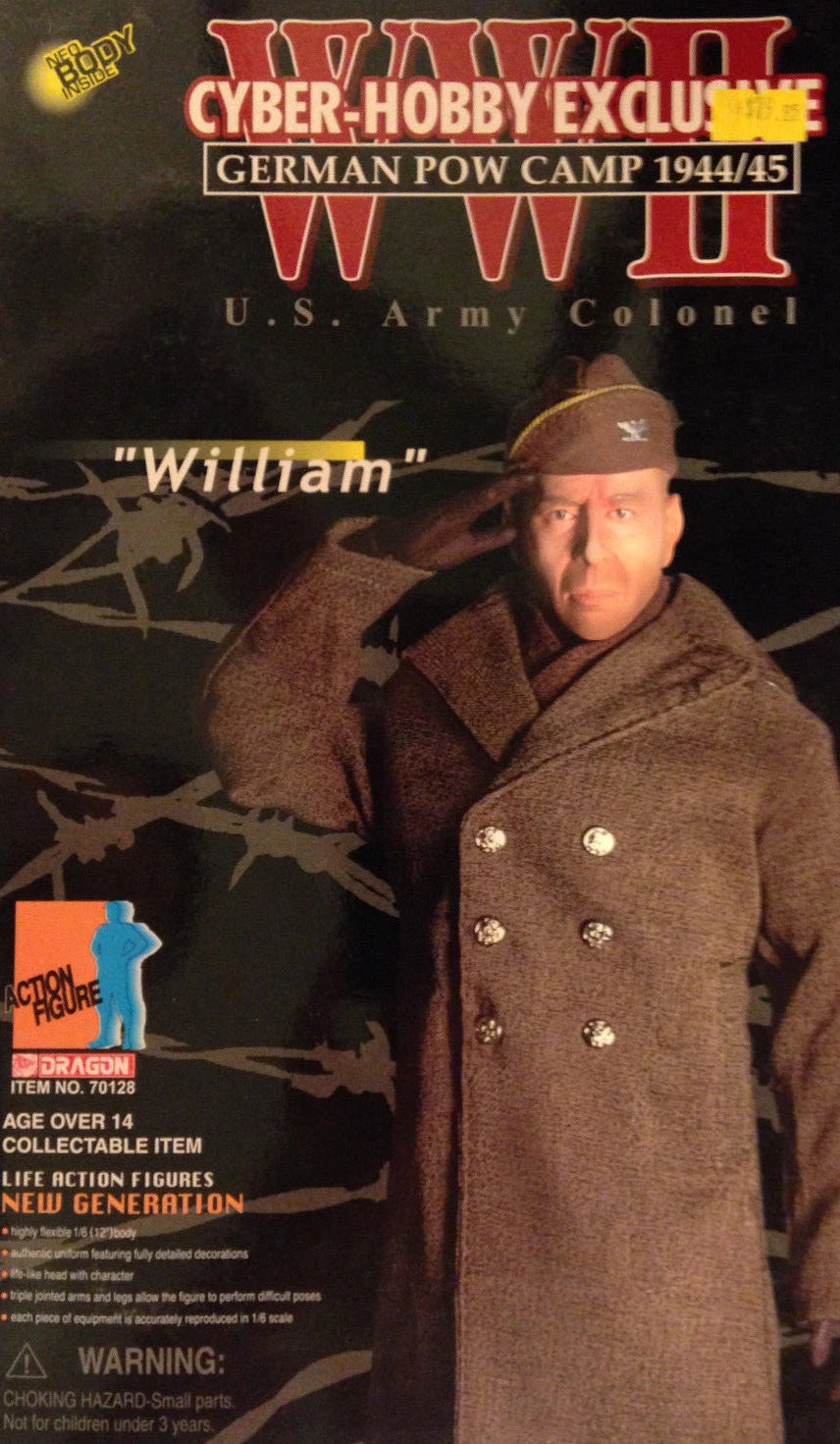 1:6 scale Dragon WWII William Bruce Willis Male Head Sculpt for 12" Figures
