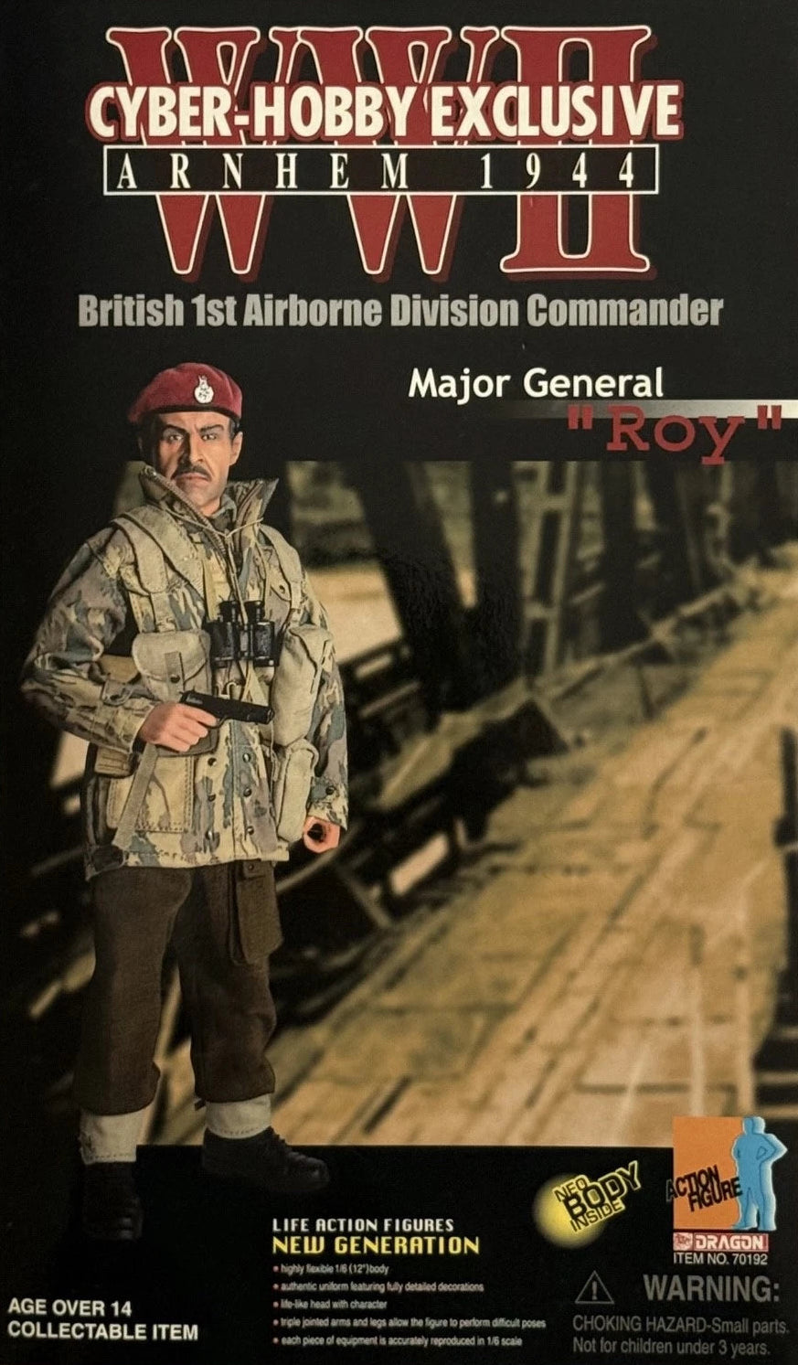 1:6 scale Dragon WWII British Paratrooper Roy Male Body w/ Head & Hands 12" Figure