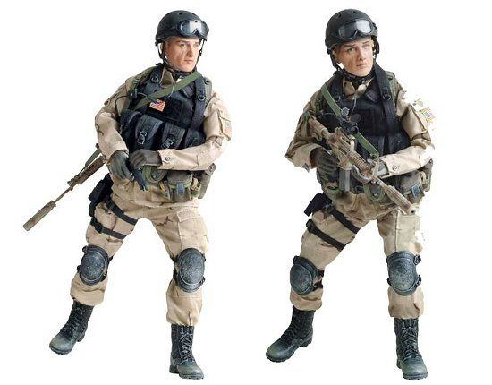 1:6 scale Dragon Delta Force Gary Gordon Black Pro Tec Helmet for 12" Figures