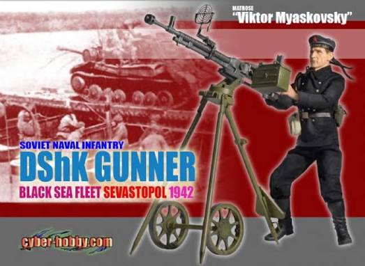 1:6 scale Dragon WWII Soviet Viktor Male Head Sculpt for 12" Figures