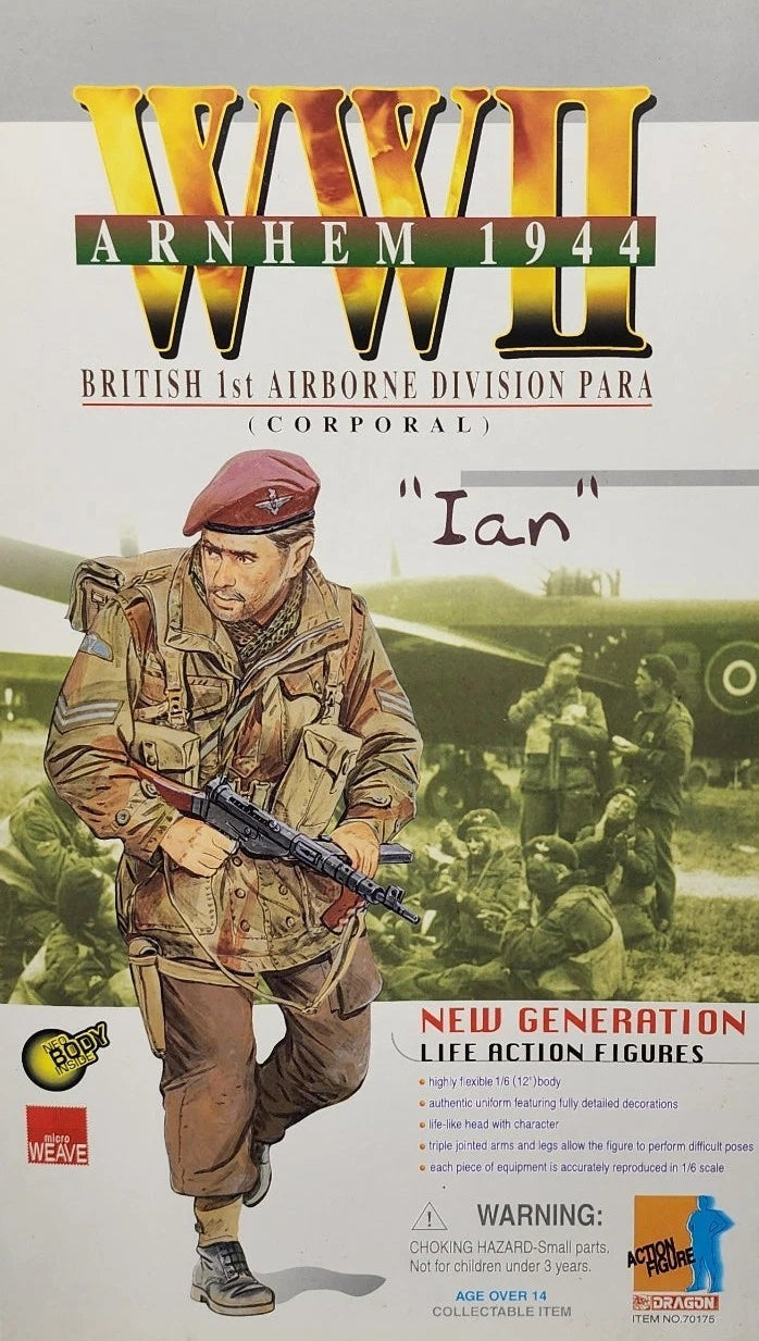 1:6 scale Dragon WWII British Paratrooper Ian Male Body w/ Head Sculpt 12" Figure
