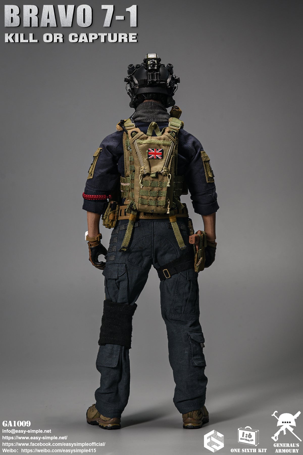 1:6 scale General's Armoury Bravo 7-1 Kill or Capture (Soap) 12" Figure GA1009