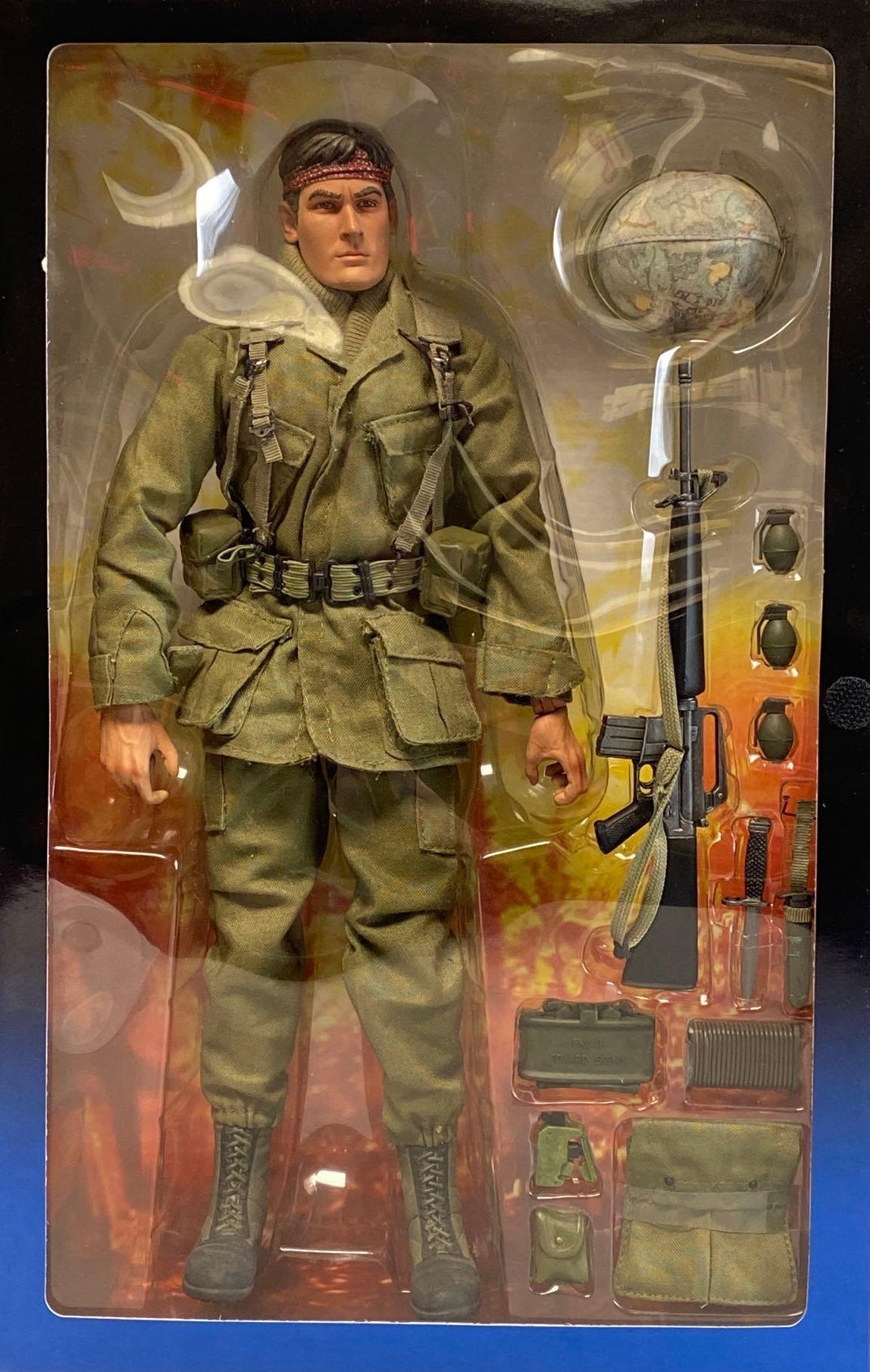 1:6 scale Sideshow Vietnam Platoon Chris Taylor Helmet for 12" Figures