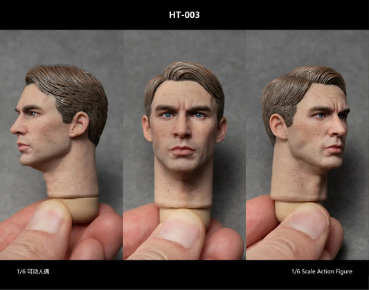1:6 scale Hero Toys Legendary Captain Male Head Sculpt for 12" Figures HT003 (PREORDER)