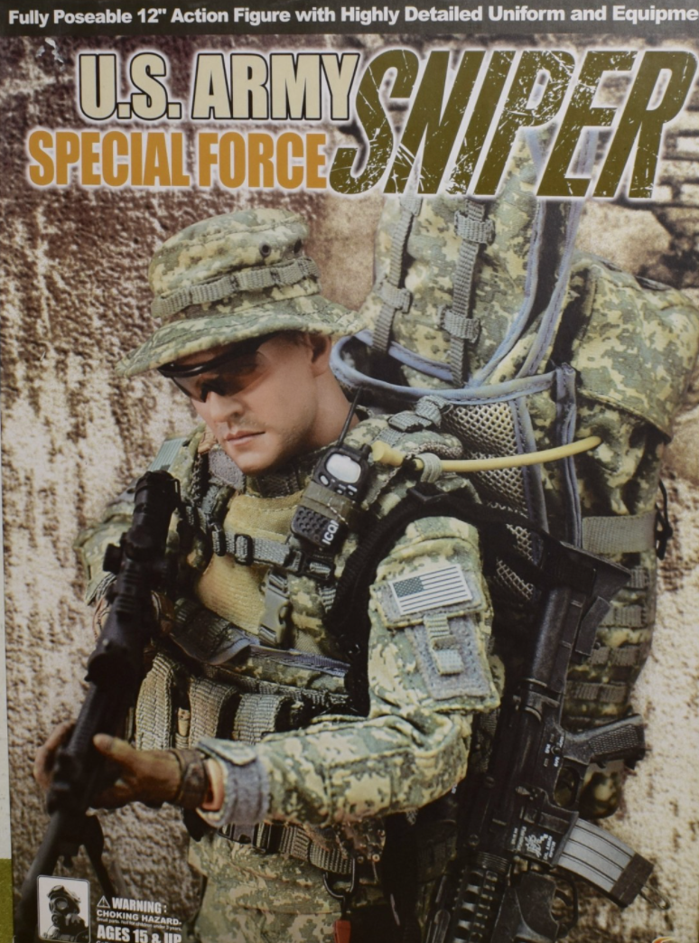 1:6 Hot Toys US Army Special Forces Sniper ACU Backpack for 12" Figures