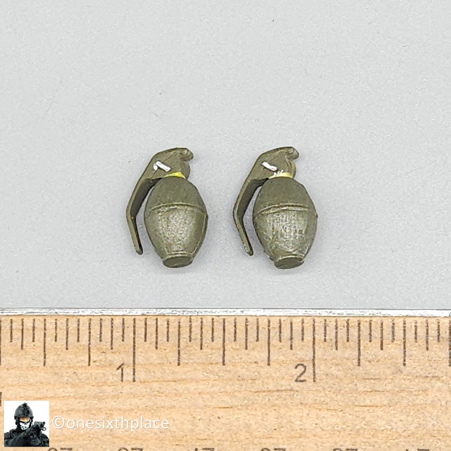 1:6 Ultimate Soldier Vietnam MIKE Force M26 Grenades (x2) for 12" Figures