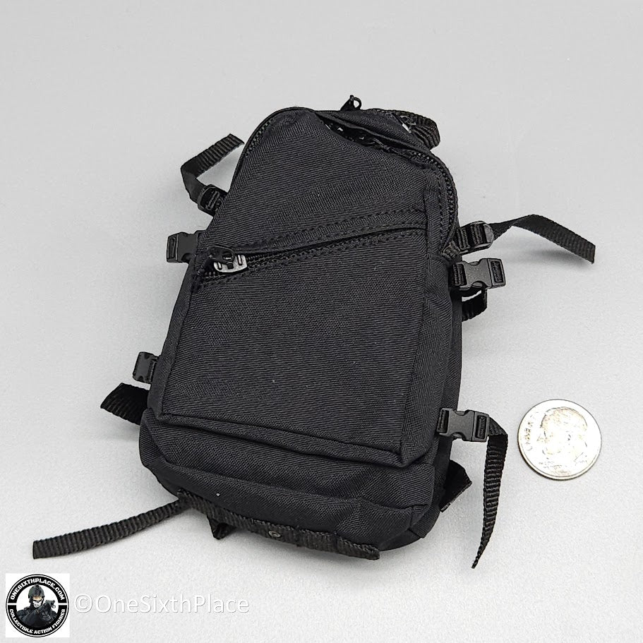 1:6 scale Easy & Simple NAVY Special Warfare Operator Black Backpack for 12" Figures