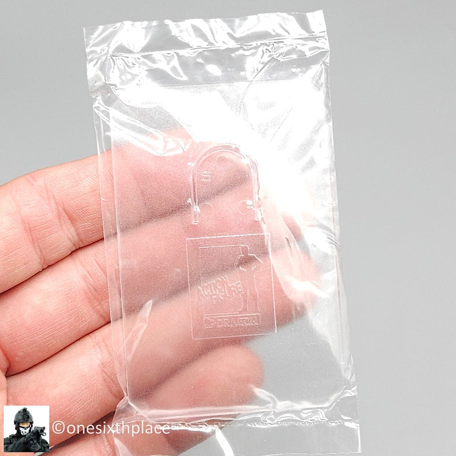 1:6 Dragon Clear Plastic Action Figure Foot Stand Display Base 12" GI Joe BBI