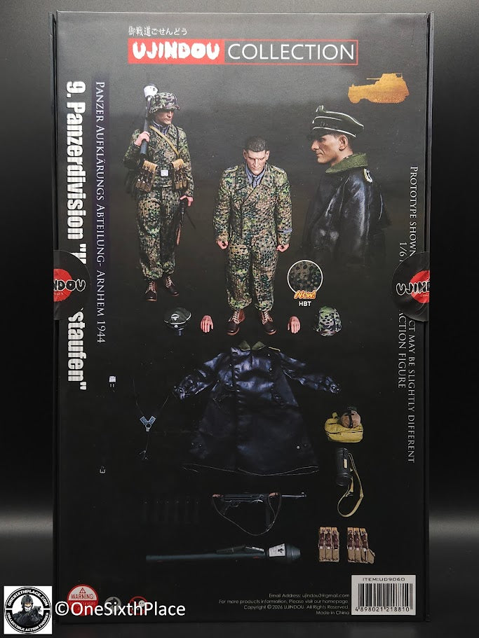 1:6 scale Ujindou WWII German 9th Panzerdivision “Hohenstaufen” Panzer Aufklärungs Abteilung Arnhem 1944 12" Figure UD9060