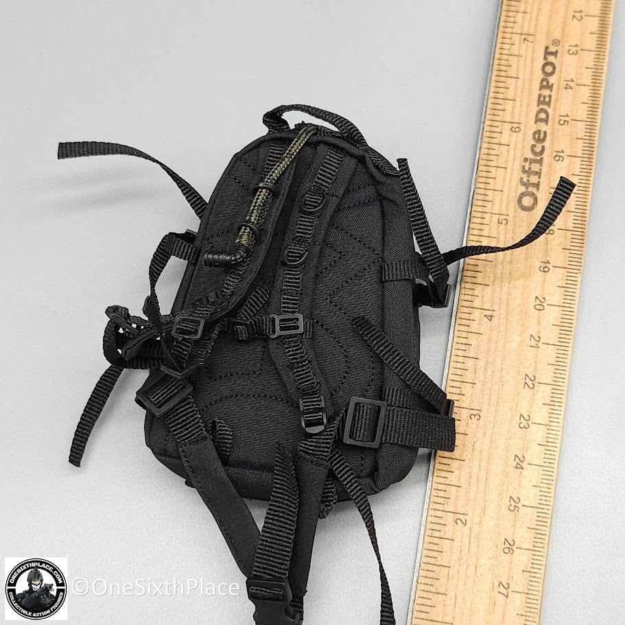 1:6 scale Easy & Simple NAVY Special Warfare Operator Black Backpack for 12" Figures