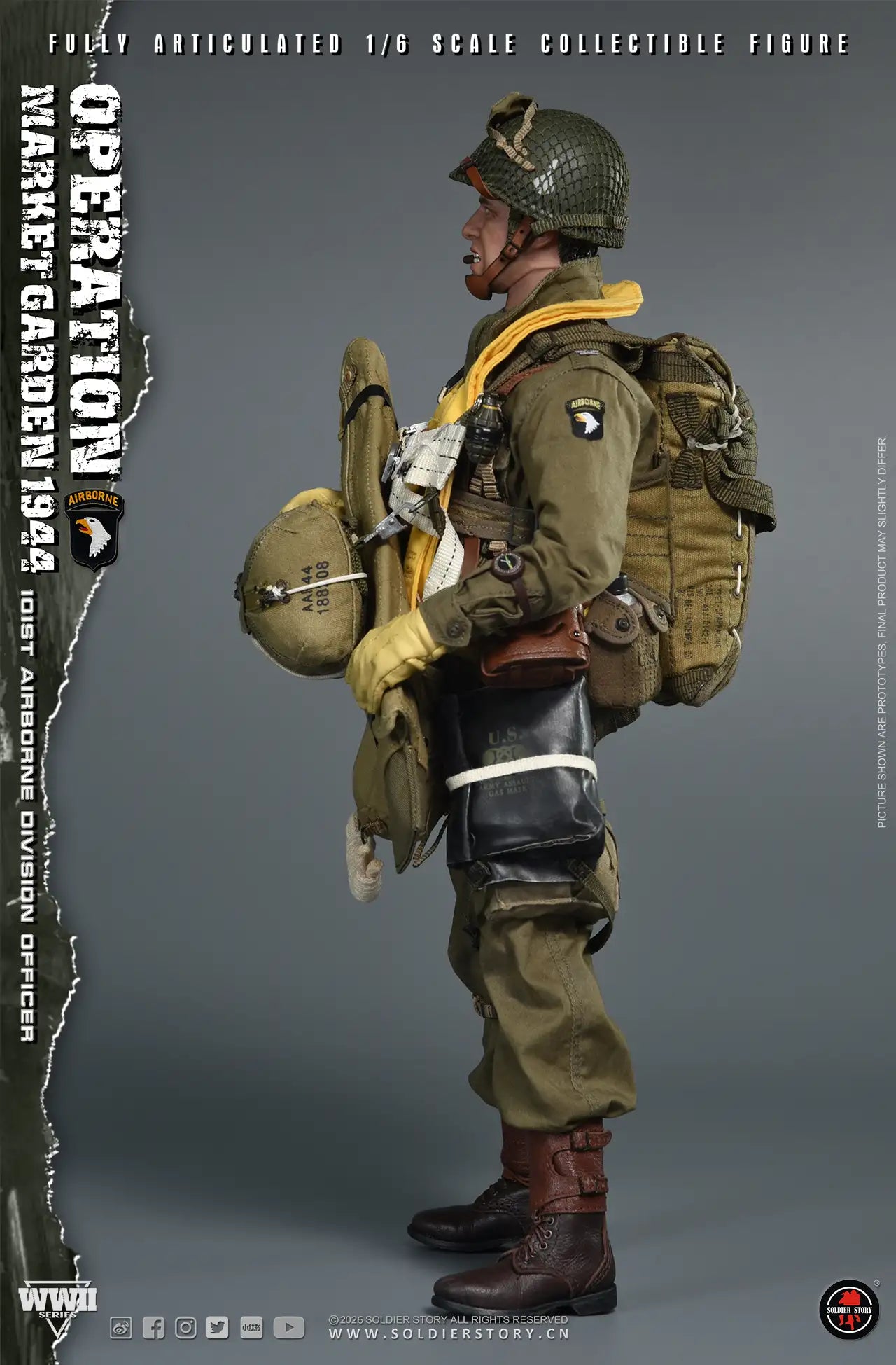 1:6 Soldier Story WWII Commander of the 101st Airborne Division Operation Market Garden 12" Figure (PREORDER)