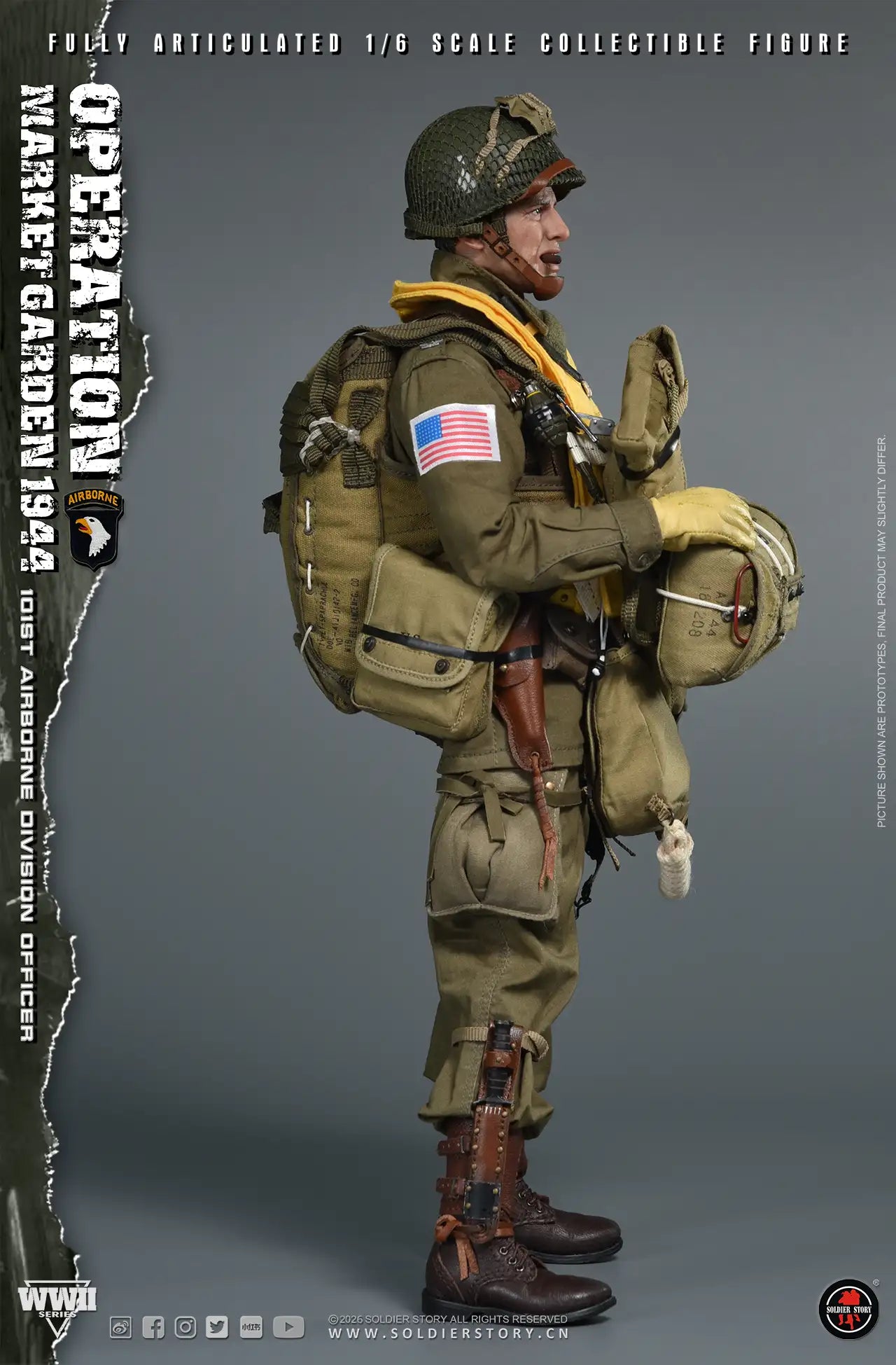 1:6 Soldier Story WWII Commander of the 101st Airborne Division Operation Market Garden 12" Figure (PREORDER)