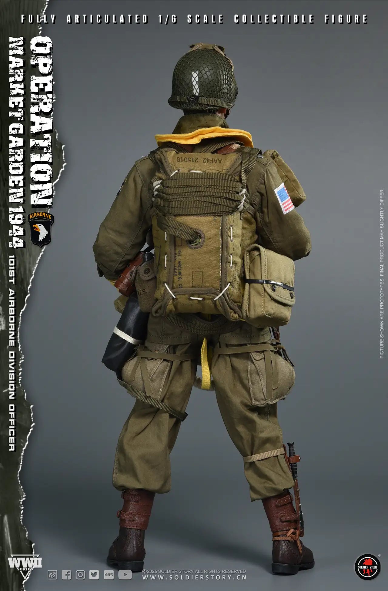 1:6 Soldier Story WWII Commander of the 101st Airborne Division Operation Market Garden 12" Figure (PREORDER)