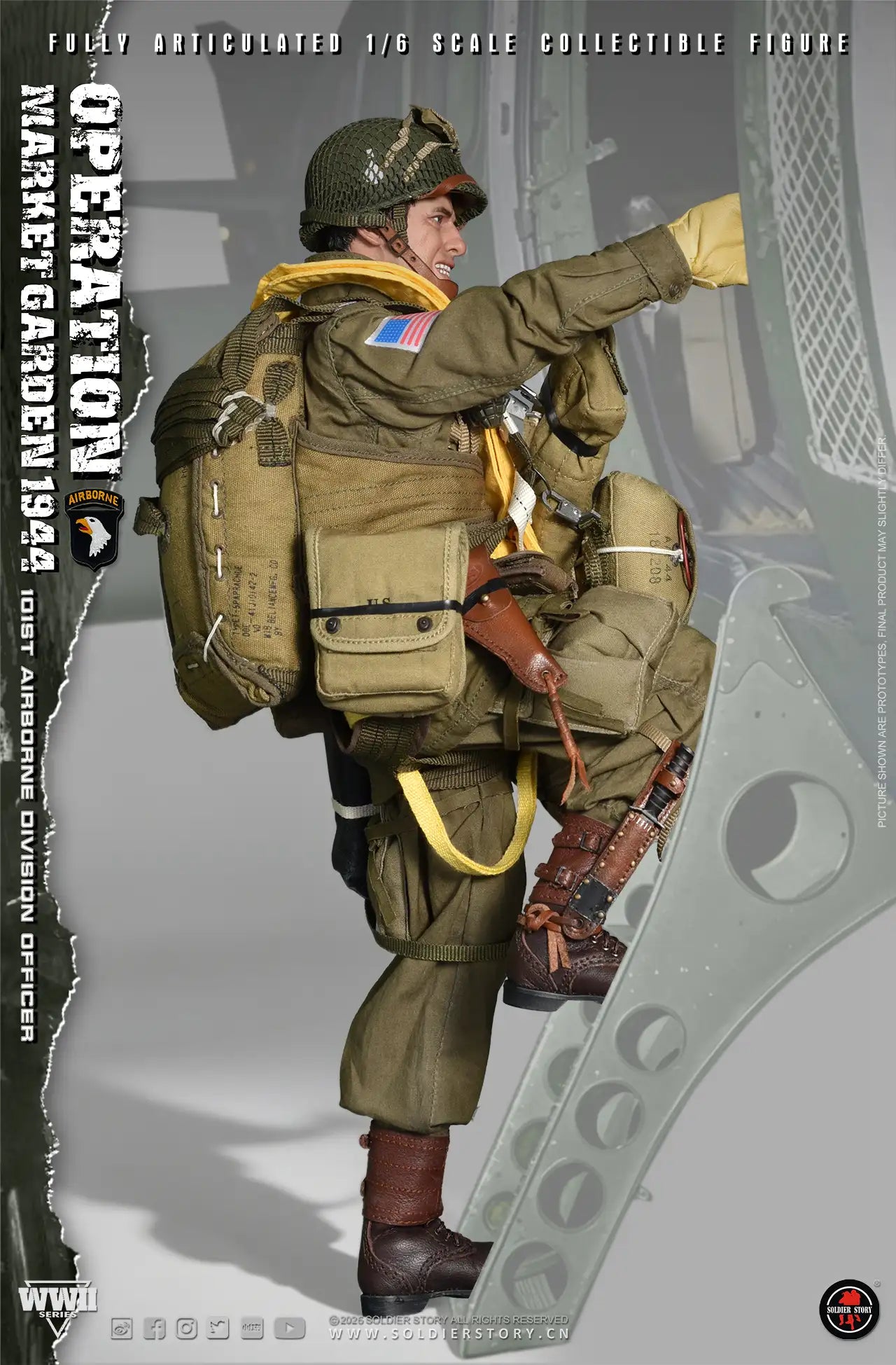 1:6 Soldier Story WWII Commander of the 101st Airborne Division Operation Market Garden 12" Figure (PREORDER)