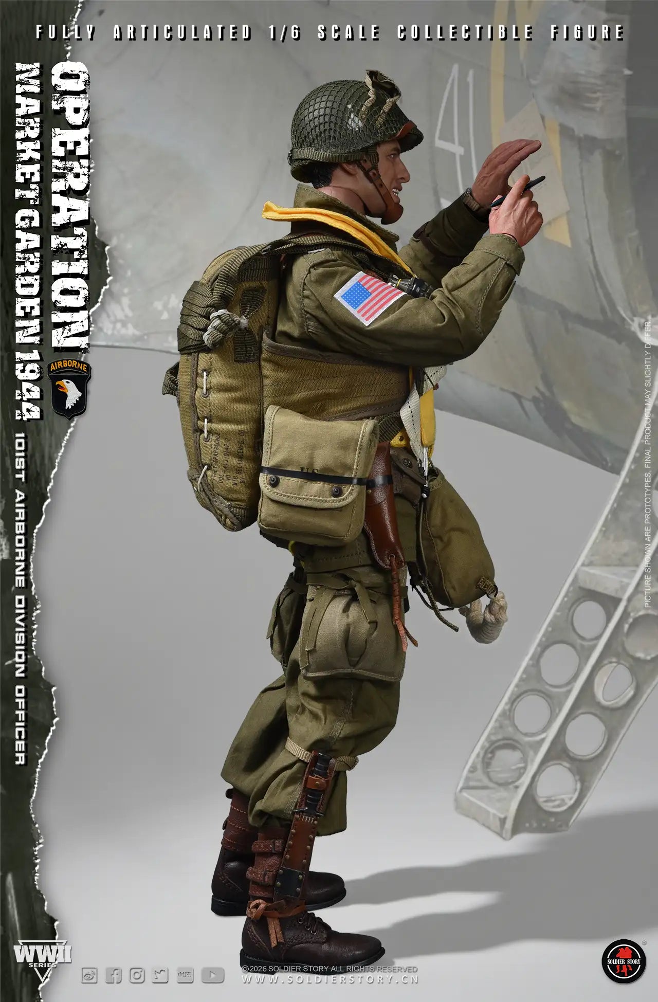 1:6 Soldier Story WWII Commander of the 101st Airborne Division Operation Market Garden 12" Figure (PREORDER)