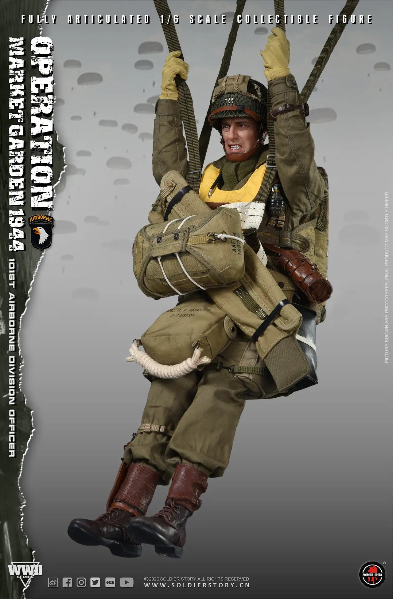 1:6 Soldier Story WWII Commander of the 101st Airborne Division Operation Market Garden 12" Figure (PREORDER)