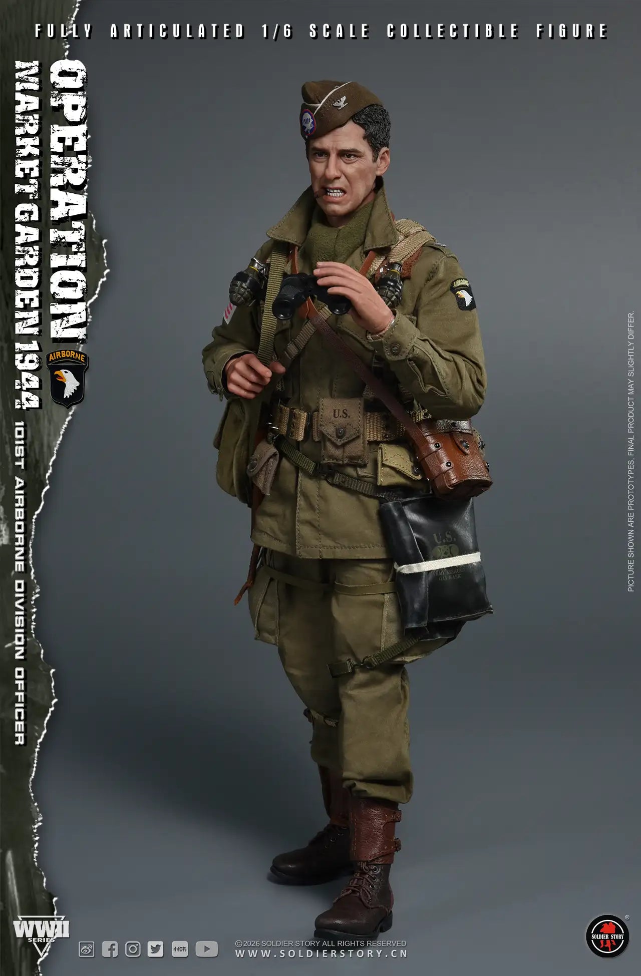 1:6 Soldier Story WWII Commander of the 101st Airborne Division Operation Market Garden 12" Figure (PREORDER)