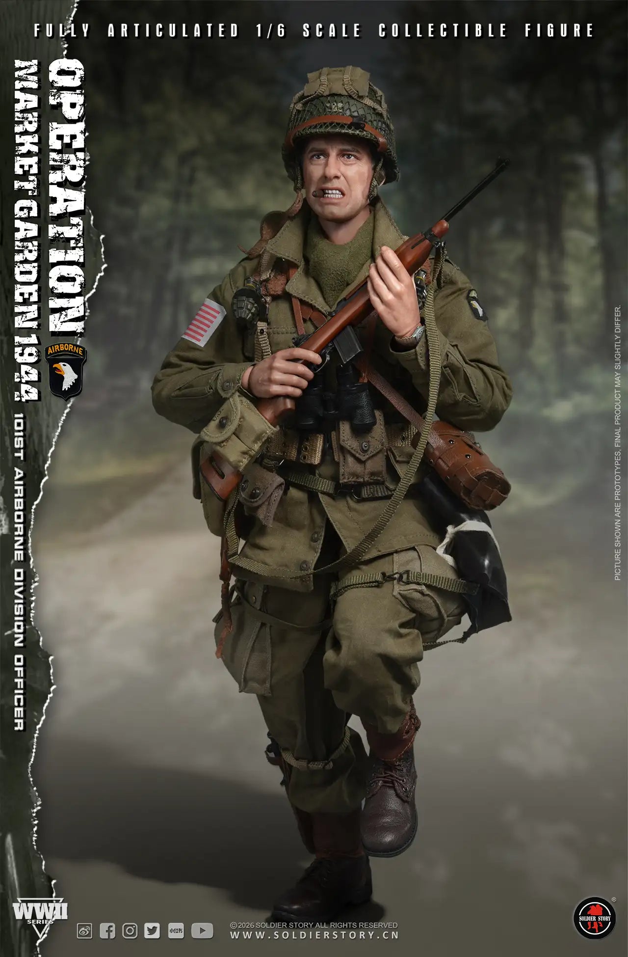 1:6 Soldier Story WWII Commander of the 101st Airborne Division Operation Market Garden 12" Figure (PREORDER)