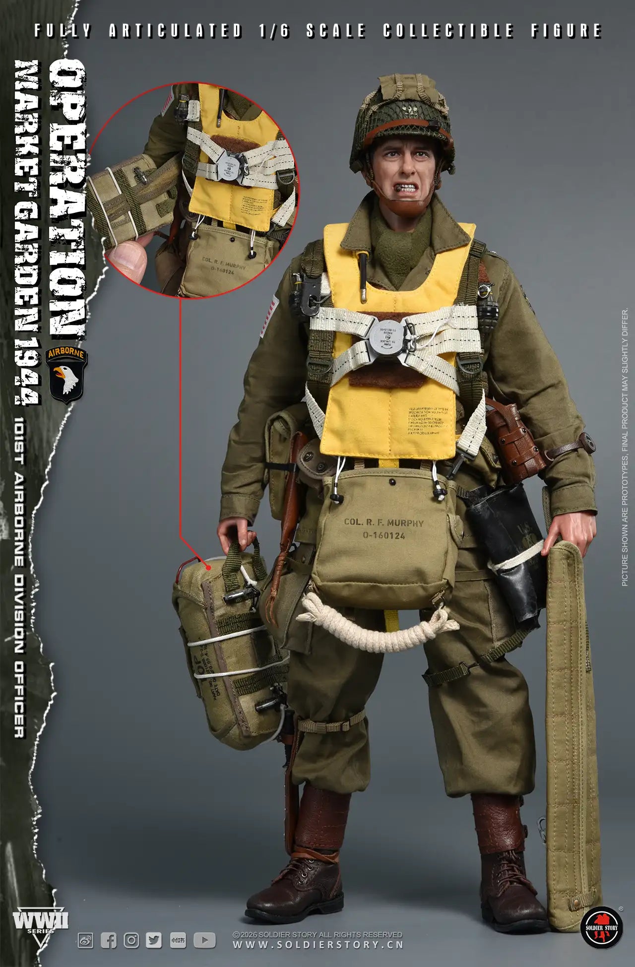 1:6 Soldier Story WWII Commander of the 101st Airborne Division Operation Market Garden 12" Figure (PREORDER)