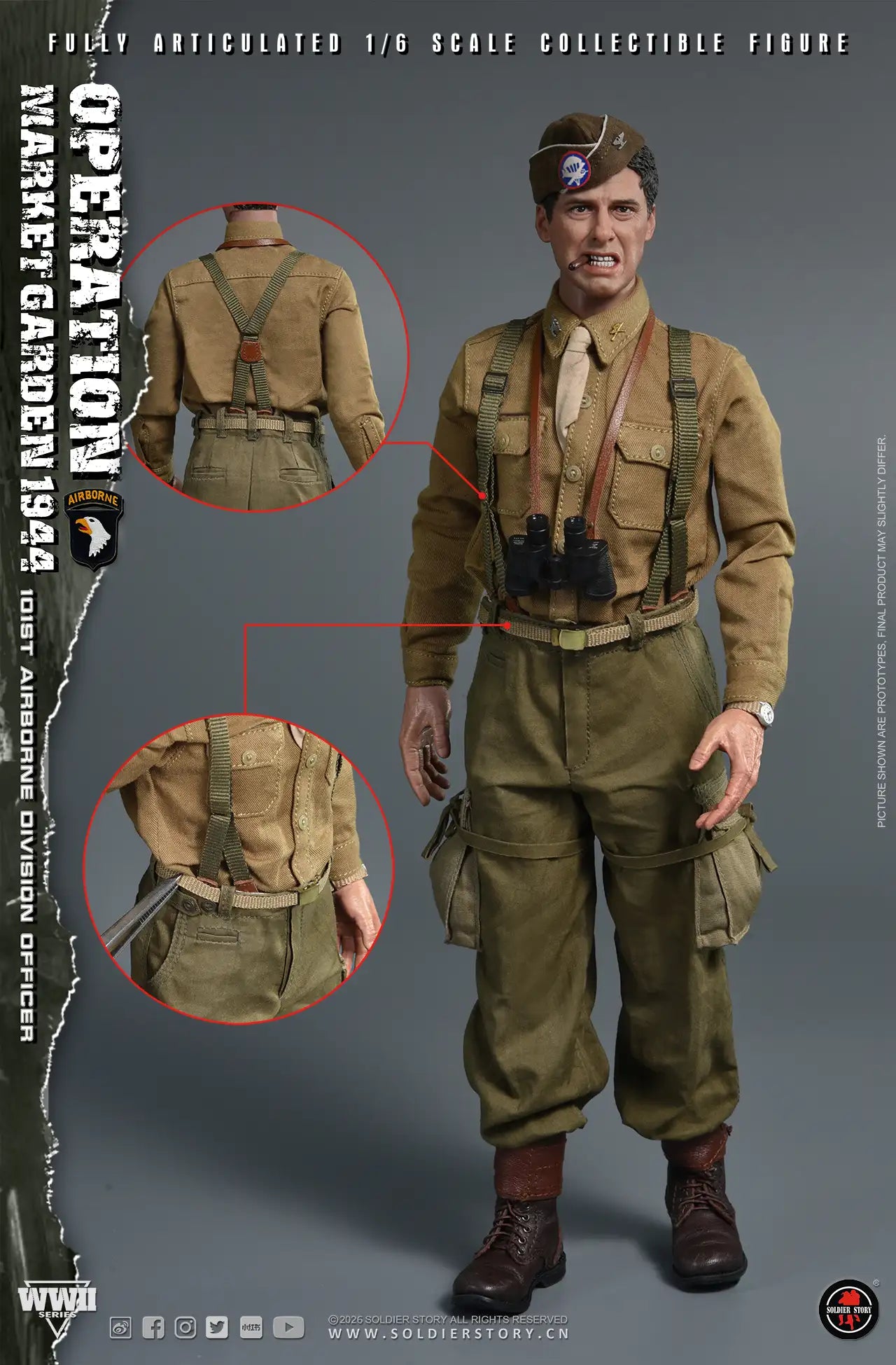 1:6 Soldier Story WWII Commander of the 101st Airborne Division Operation Market Garden 12" Figure (PREORDER)