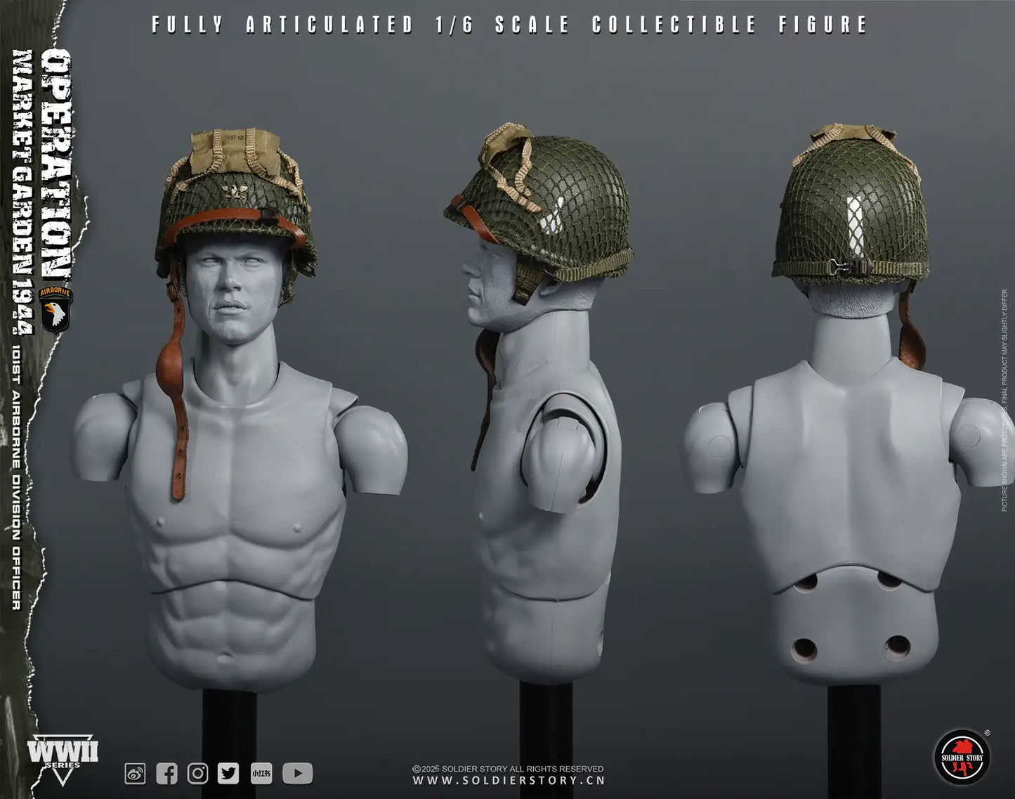 1:6 Soldier Story WWII Commander of the 101st Airborne Division Operation Market Garden 12" Figure (PREORDER)