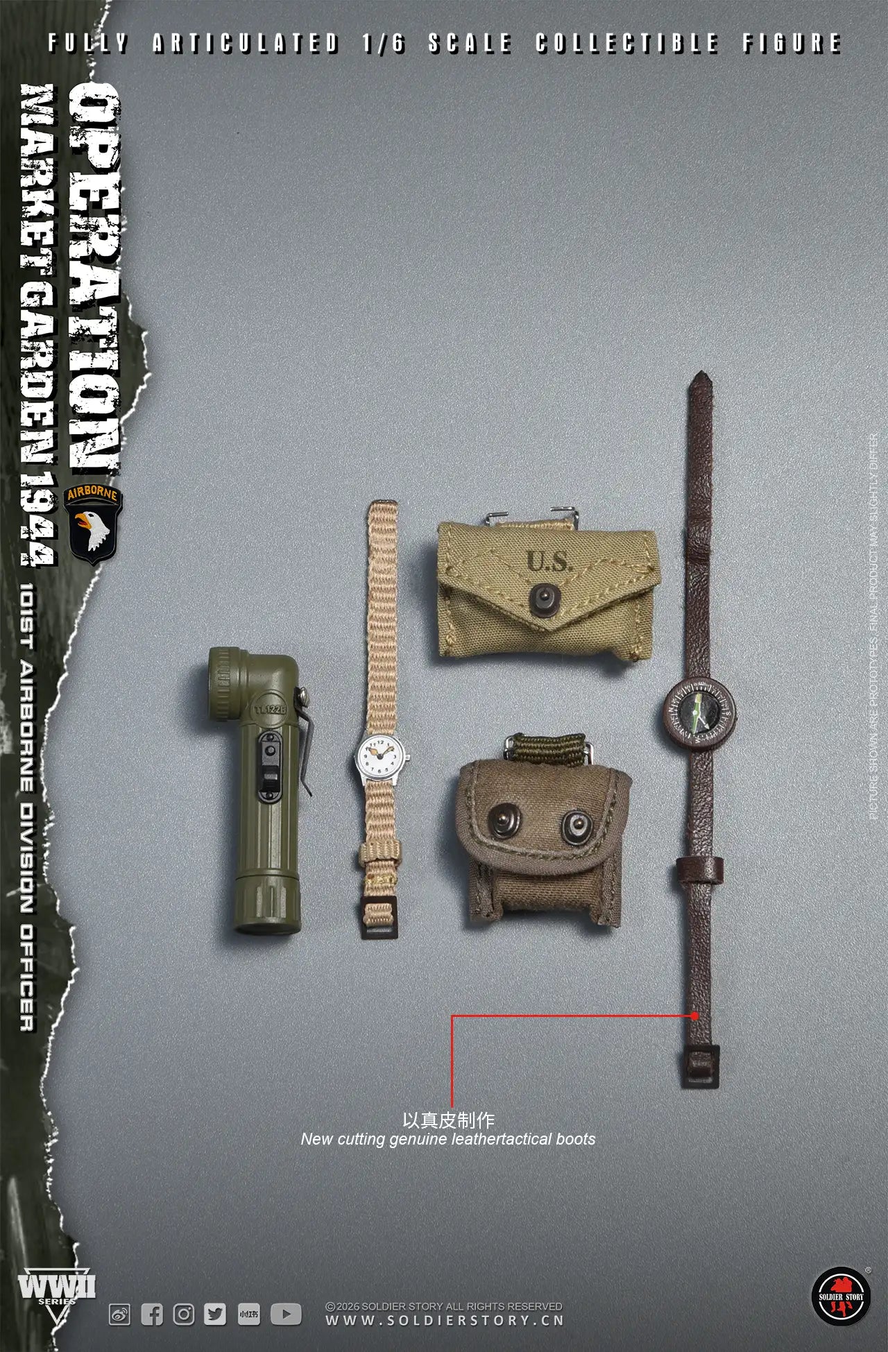 1:6 Soldier Story WWII Commander of the 101st Airborne Division Operation Market Garden 12" Figure (PREORDER)
