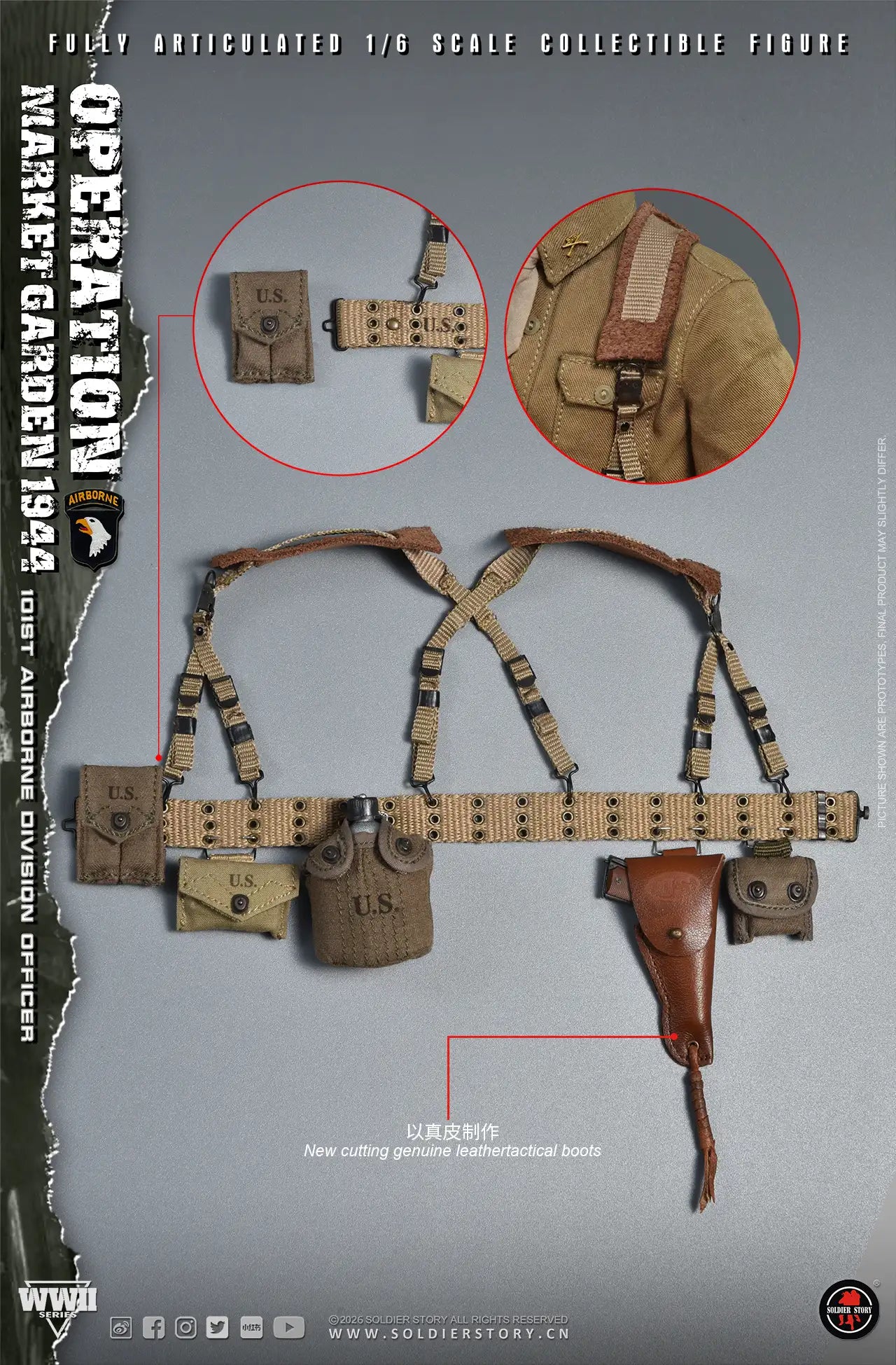 1:6 Soldier Story WWII Commander of the 101st Airborne Division Operation Market Garden 12" Figure (PREORDER)