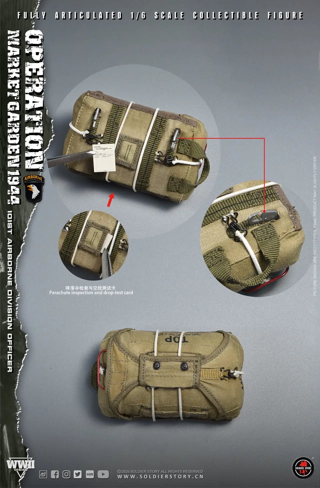 1:6 Soldier Story WWII Commander of the 101st Airborne Division Operation Market Garden 12" Figure (PREORDER)