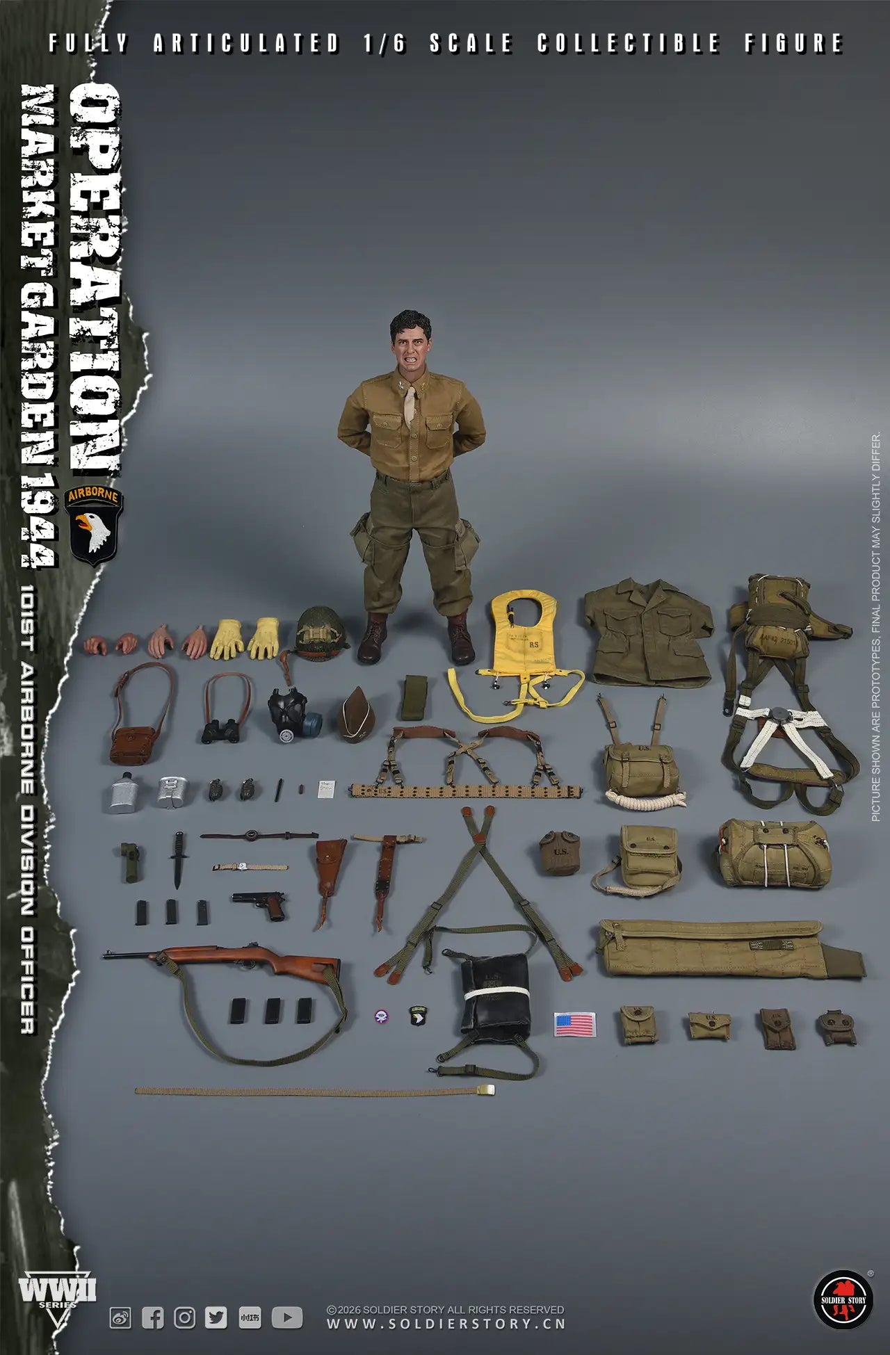 1:6 Soldier Story WWII Commander of the 101st Airborne Division Operation Market Garden 12" Figure (PREORDER)