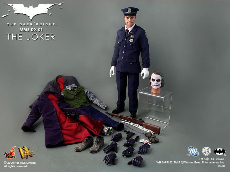 1:6 scale Hot Toys The Dark Knight Joker DX01 12" Action Figure