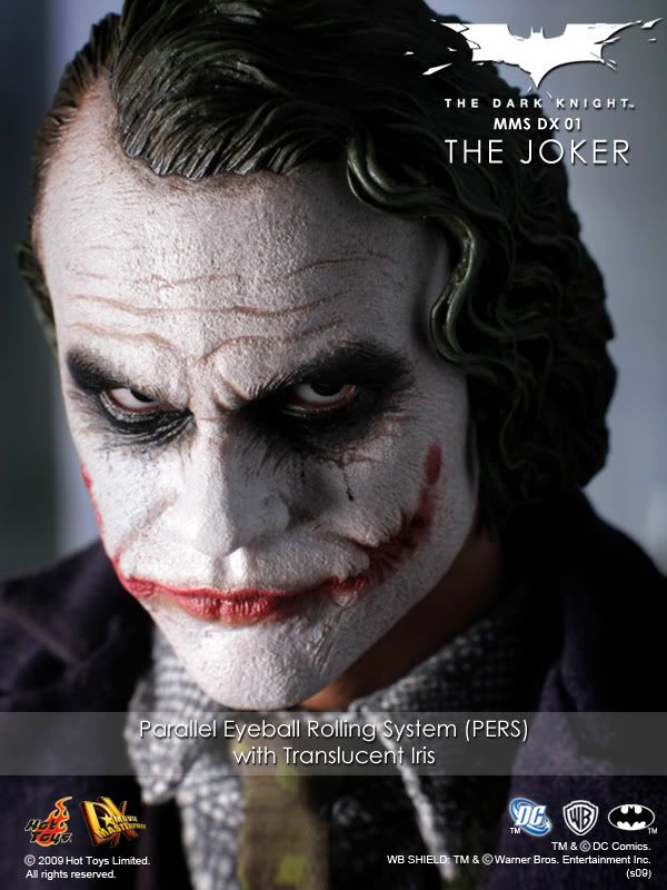 1:6 scale Hot Toys The Dark Knight Joker DX01 12" Action Figure