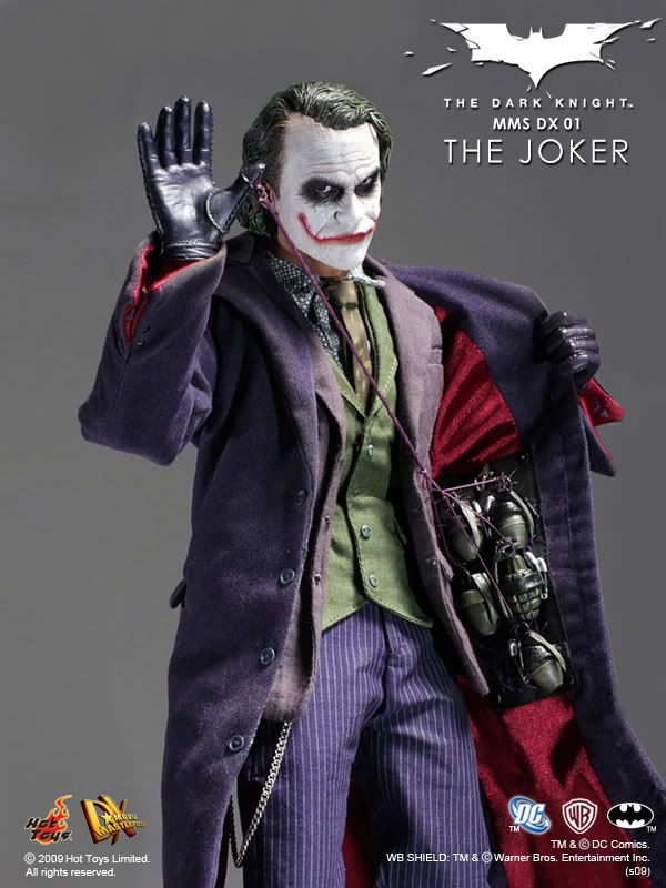 1:6 scale Hot Toys The Dark Knight Joker DX01 12" Action Figure