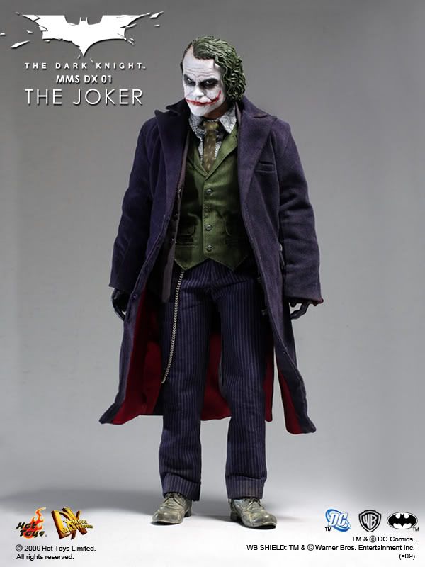 1:6 scale Hot Toys The Dark Knight Joker DX01 12" Action Figure