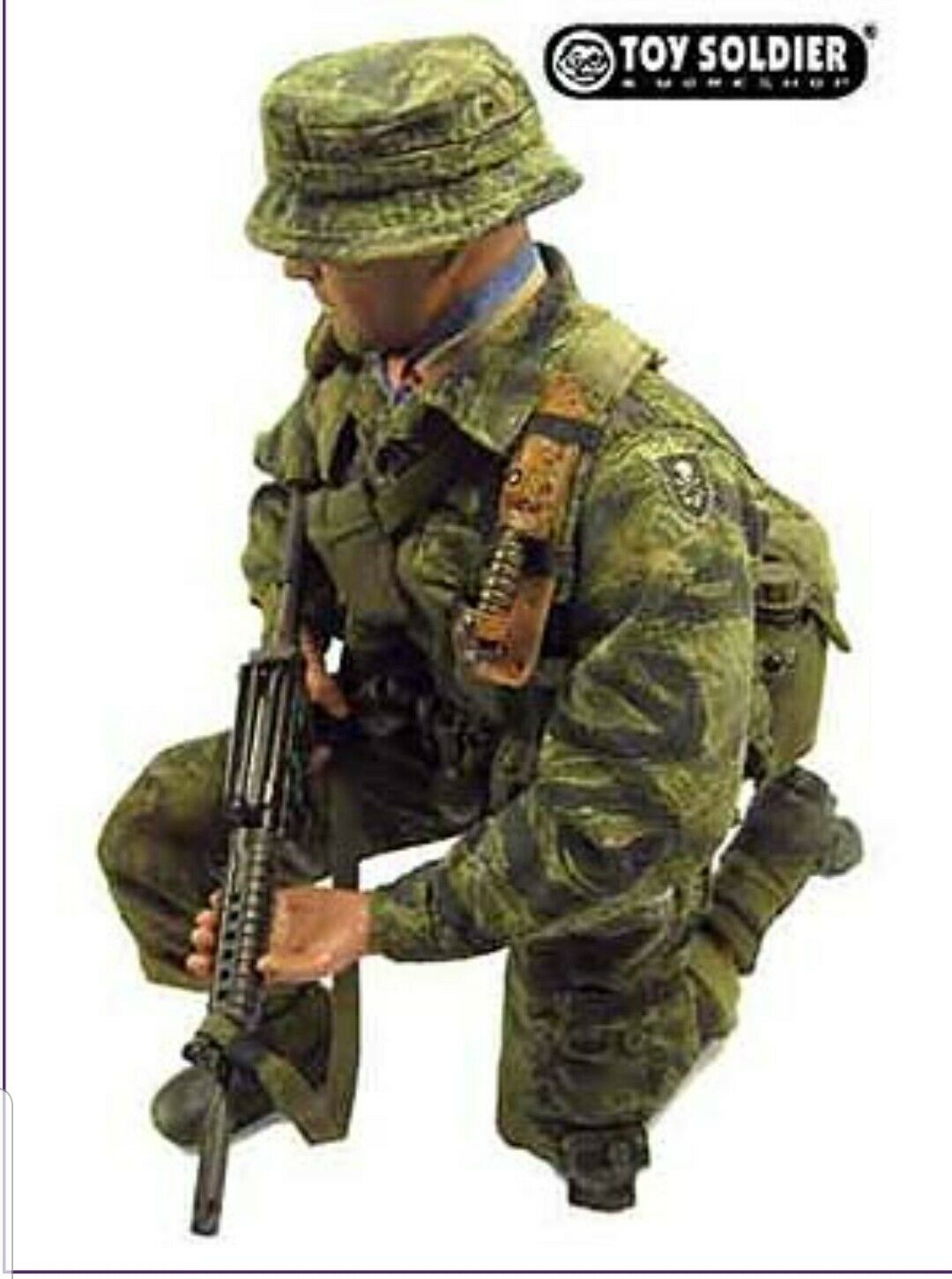 1:6 scale Toy Soldier Vietnam MIKE FORCE Tigerstripe Beret Hat w/ Flash for 12" Figures