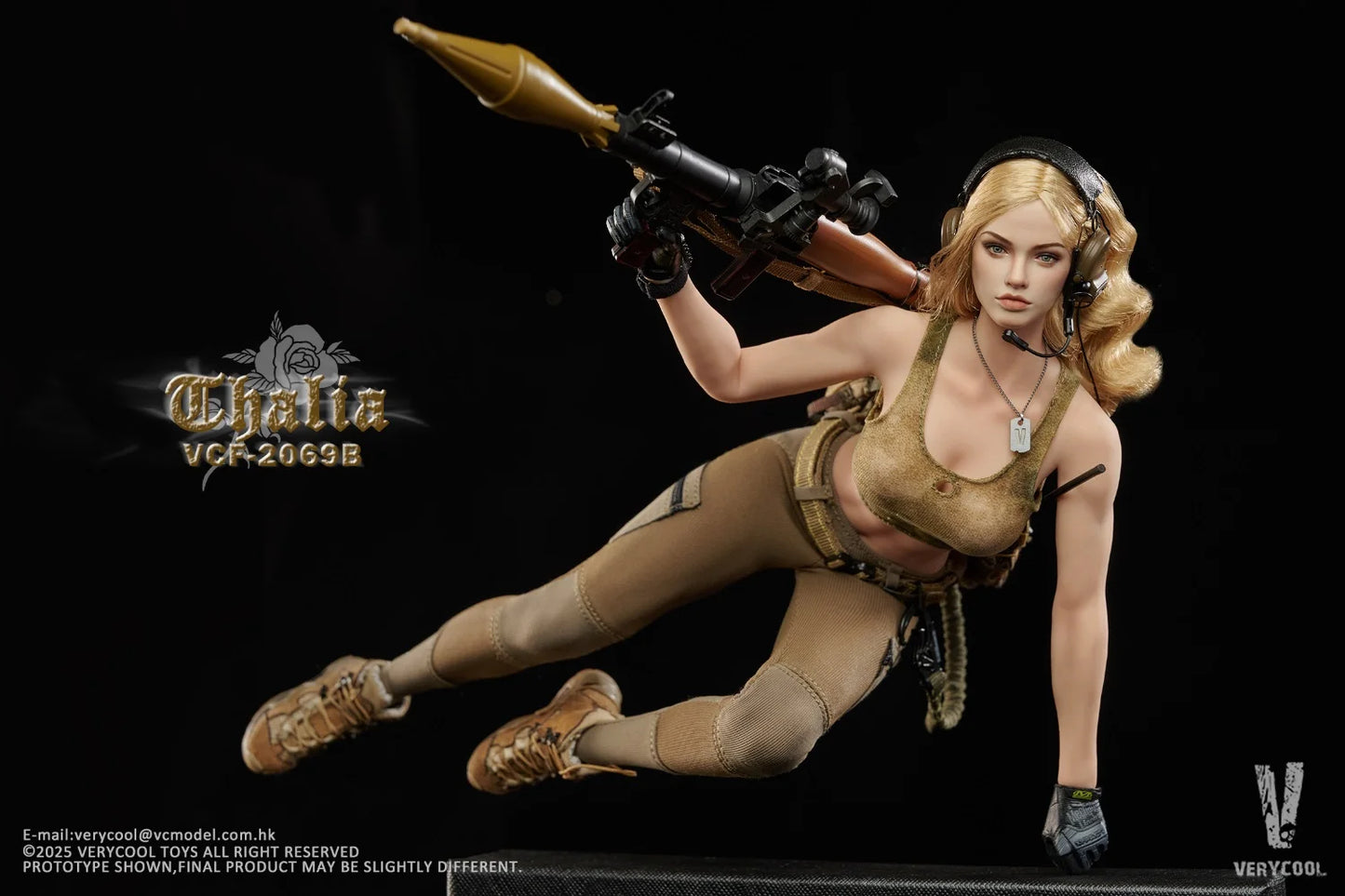 1:6 scale Very Cool Desert Female Soldier Talia Blonde Hair Action Figure VCF2069B (PREORDER)