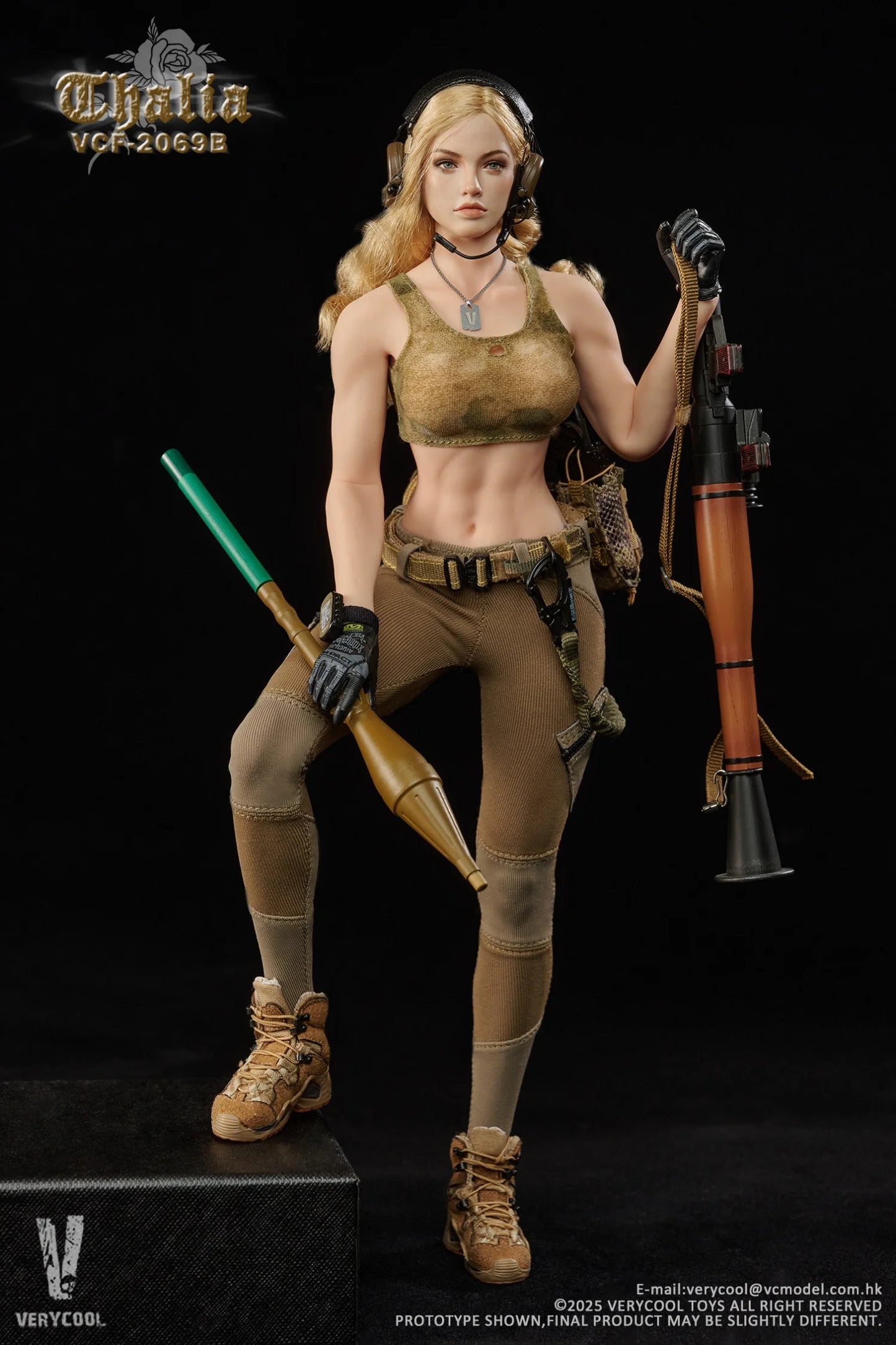 1:6 scale Very Cool Desert Female Soldier Talia Blonde Hair Action Figure VCF2069B (PREORDER)