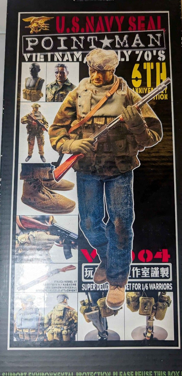 1:6 scale Toy Soldier Vietnam SEAL Pointman Coral Boat Shoes for 12" Figures