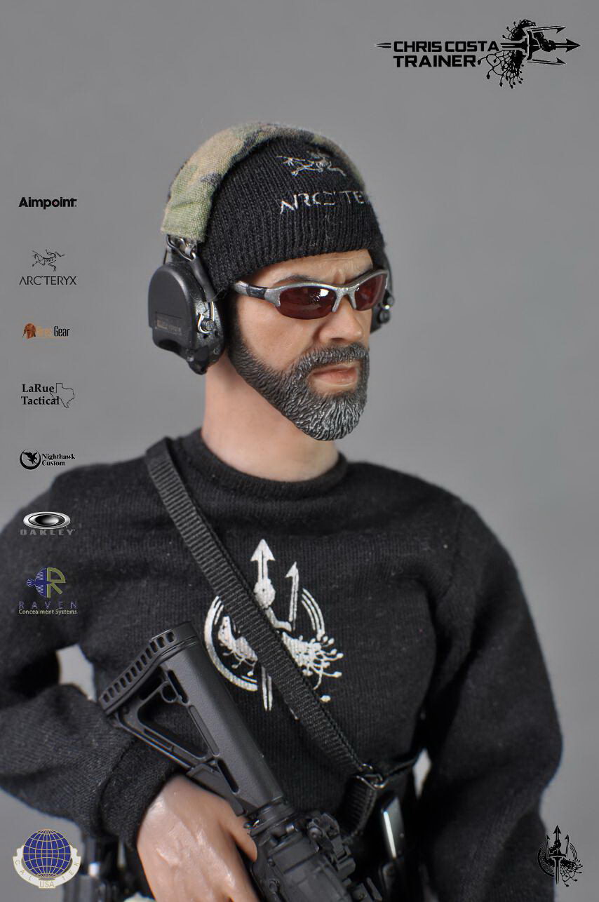 1:6 scale CALTEK Chris Costa Skull Cap Beanie Hat for 12" Figures