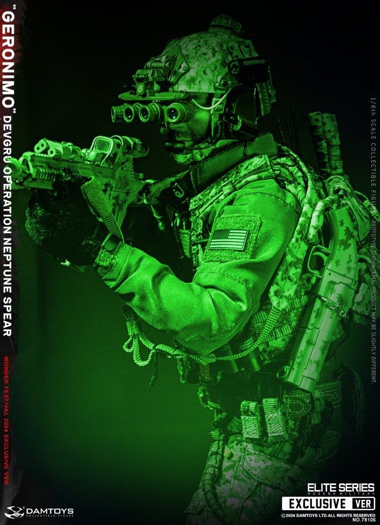 1:6 scale Damtoys DEVGRU Operation Neptune Spear “GERONIMO” Wonder Festival Exclusive 12" Figure