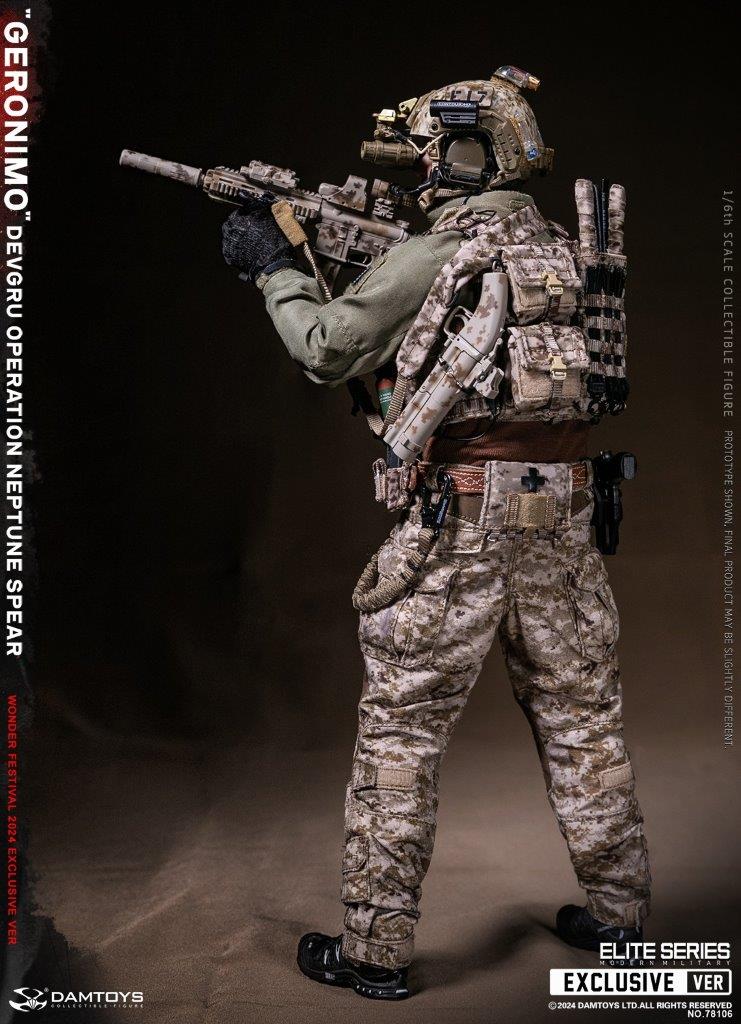 1:6 scale Damtoys DEVGRU Operation Neptune Spear “GERONIMO” Wonder Festival Exclusive 12" Figure