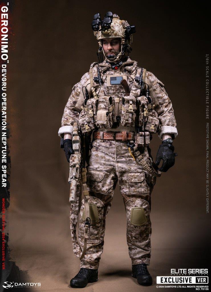 1:6 scale Damtoys DEVGRU Operation Neptune Spear “GERONIMO” Wonder Festival Exclusive 12" Figure