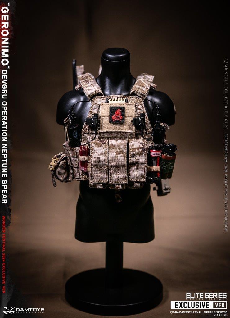 1:6 scale Damtoys DEVGRU Operation Neptune Spear “GERONIMO” Wonder Festival Exclusive 12" Figure