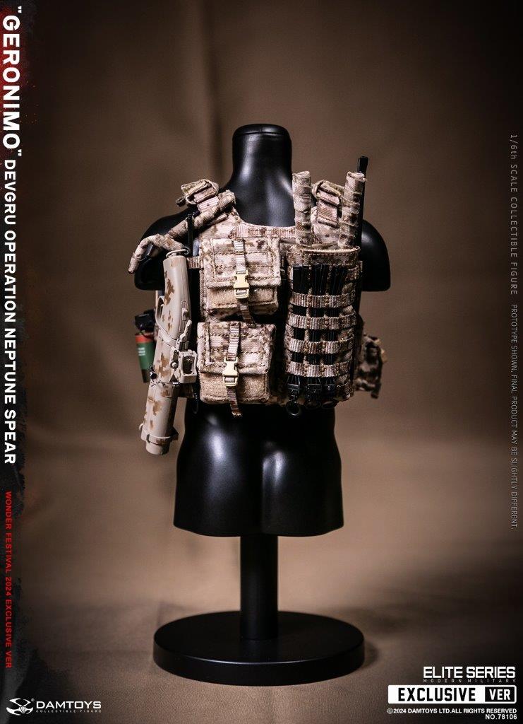 1:6 scale Damtoys DEVGRU Operation Neptune Spear “GERONIMO” Wonder Festival Exclusive 12" Figure