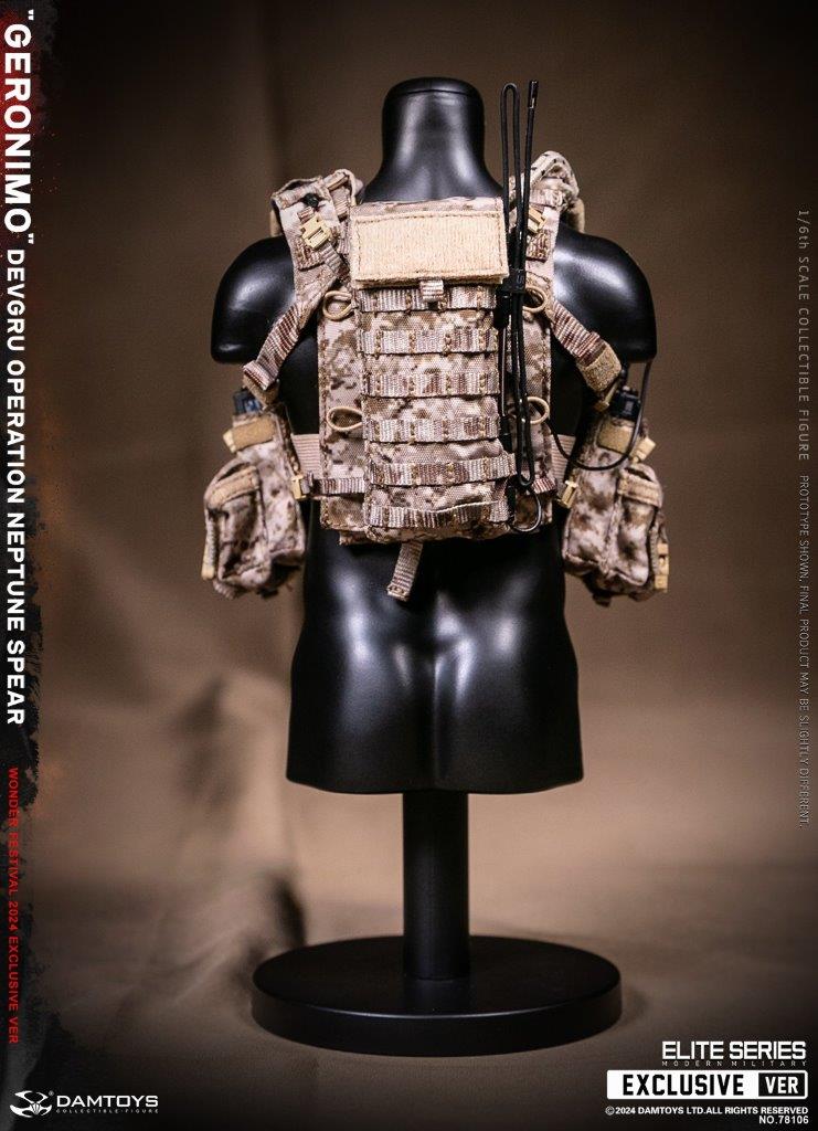 1:6 scale Damtoys DEVGRU Operation Neptune Spear “GERONIMO” Wonder Festival Exclusive 12" Figure