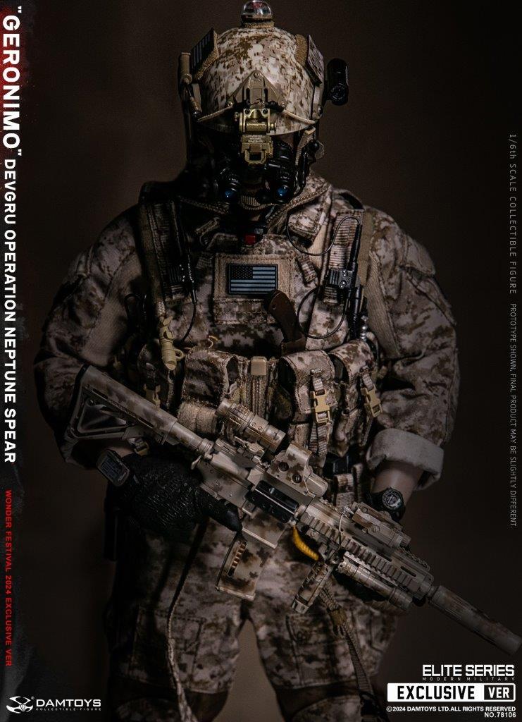 1:6 scale Damtoys DEVGRU Operation Neptune Spear “GERONIMO” Wonder Festival Exclusive 12" Figure