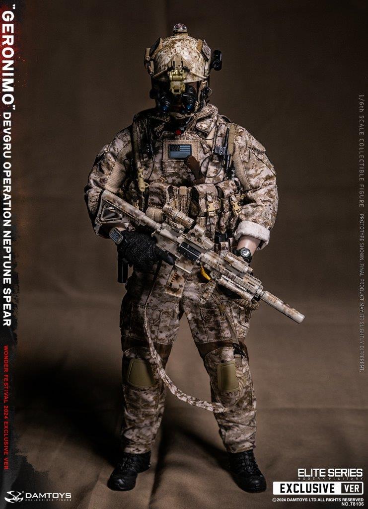 1:6 scale Damtoys DEVGRU Operation Neptune Spear “GERONIMO” Wonder Festival Exclusive 12" Figure