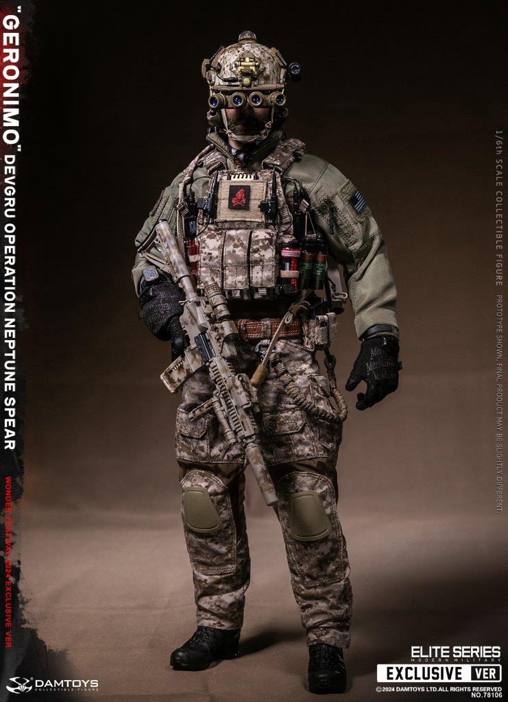 1:6 scale Damtoys DEVGRU Operation Neptune Spear “GERONIMO” Wonder Festival Exclusive 12" Figure