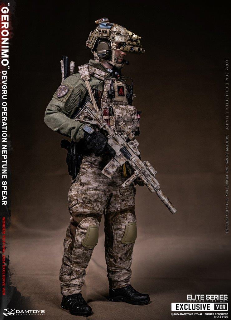 1:6 scale Damtoys DEVGRU Operation Neptune Spear “GERONIMO” Wonder Festival Exclusive 12" Figure